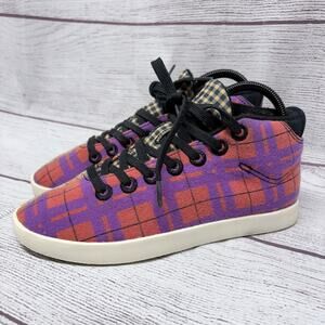 Allbirds Wool Piper Mid Split Tartan Plaid Sneakers Women's 8 Limited Edition